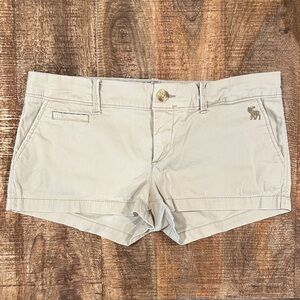 Abercrombie & Fitch Women's Khaki Low-rise Shorts